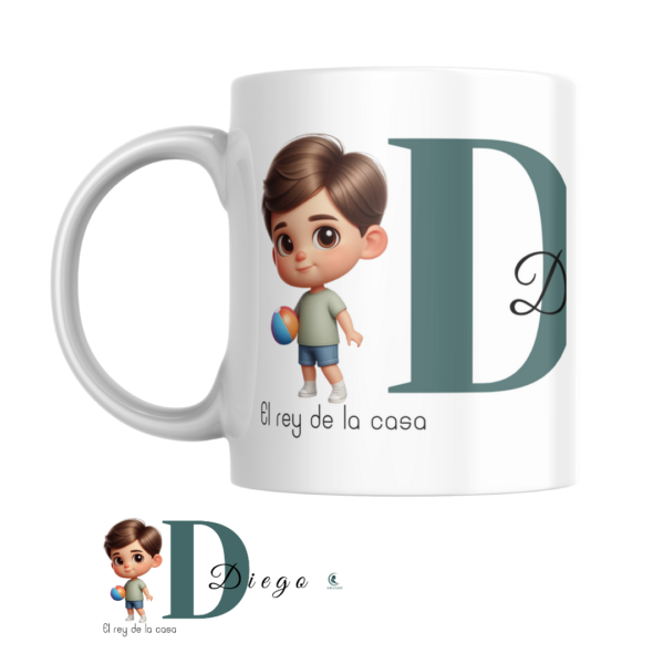 Taza NIÑO/A con inicial