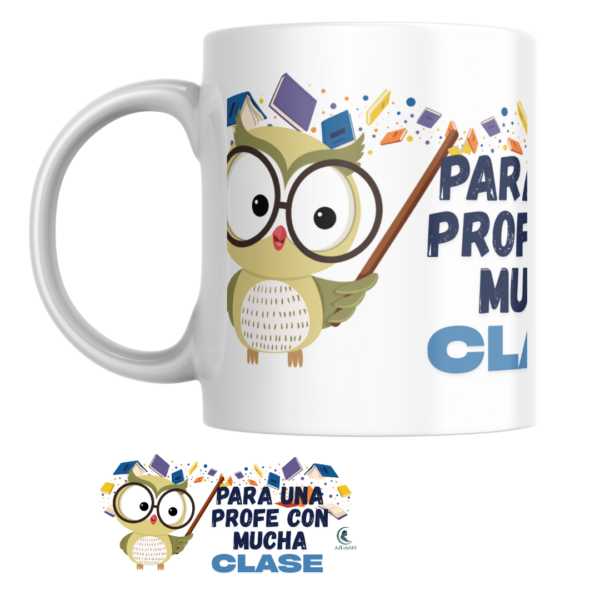 Pack taza + libreta PROFE "MUCHA CLASE"