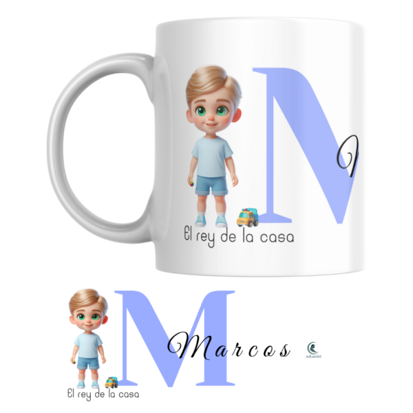 Taza NIÑO/A con inicial