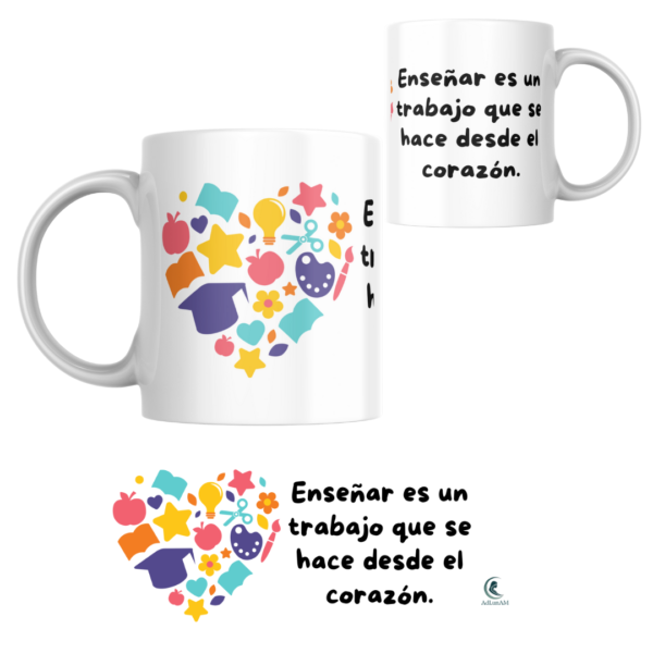 Taza PROFE "ENSEÑAR CON AMOR"