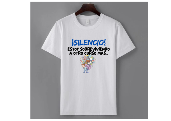 Camiseta PROFE "¡SILENCIO!"