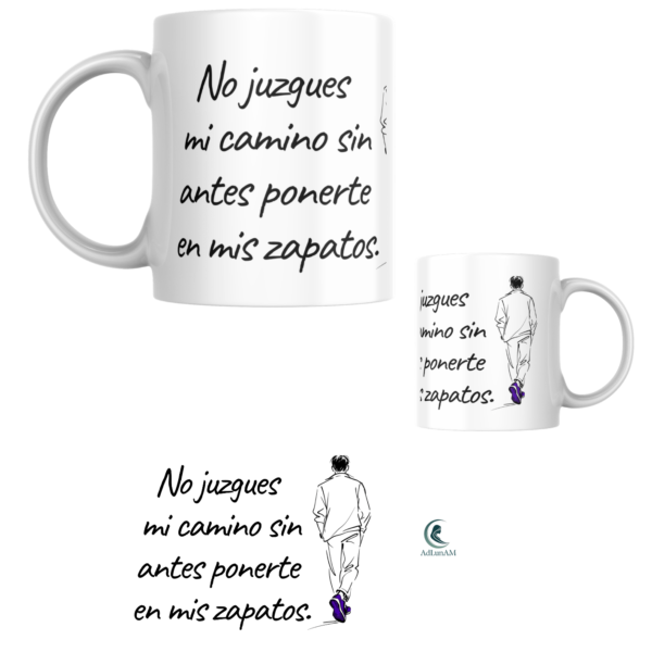Taza FIBROMIALGIA "ZAPATOS" (hombre)