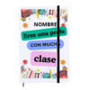 Pack taza + libreta PROFE "MUCHA CLASE" (nombre)
