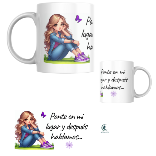 Taza FIBROMIALGIA "PONTE EN MI LUGAR"