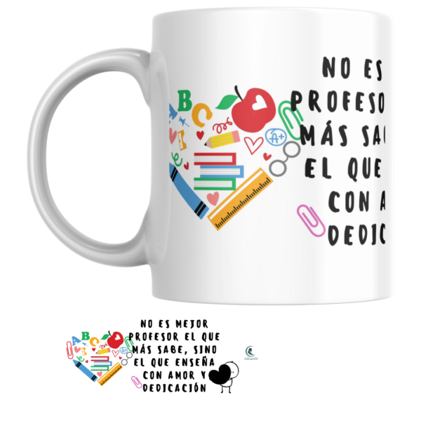 Pack taza + libreta PROFE "AMOR Y DEDICACIÓN"