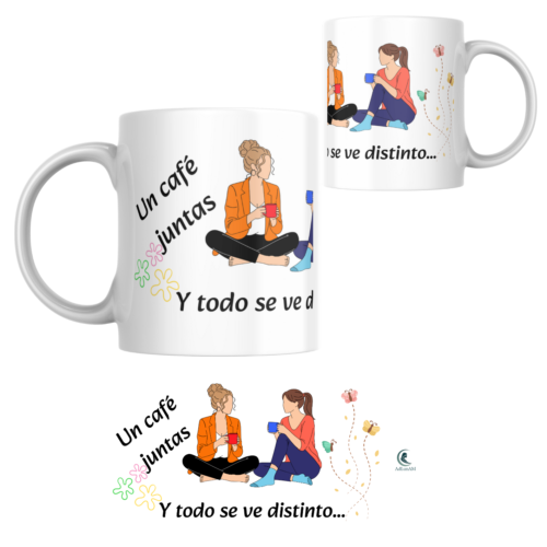 Taza AMISTAD "UN CAFÉ JUNTAS"