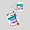 Pack taza + libreta PROFE "MUCHA CLASE" (nombre)