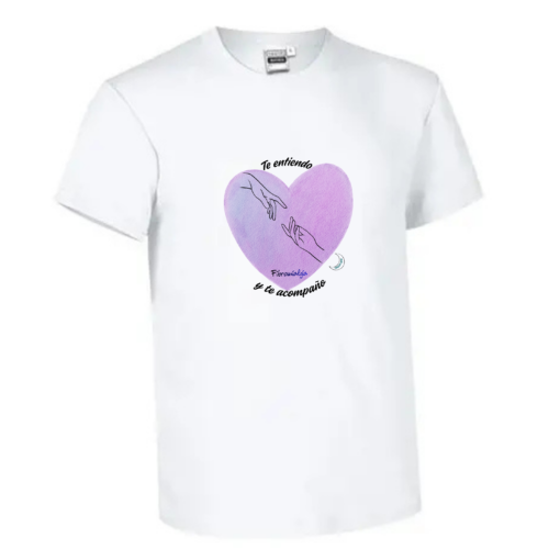 Camiseta APOYO FIBROMIALGIA "Corazón" (H/M)