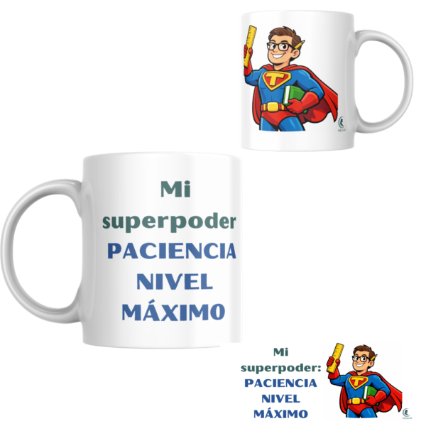 Taza PROFE "SUPERPODER"