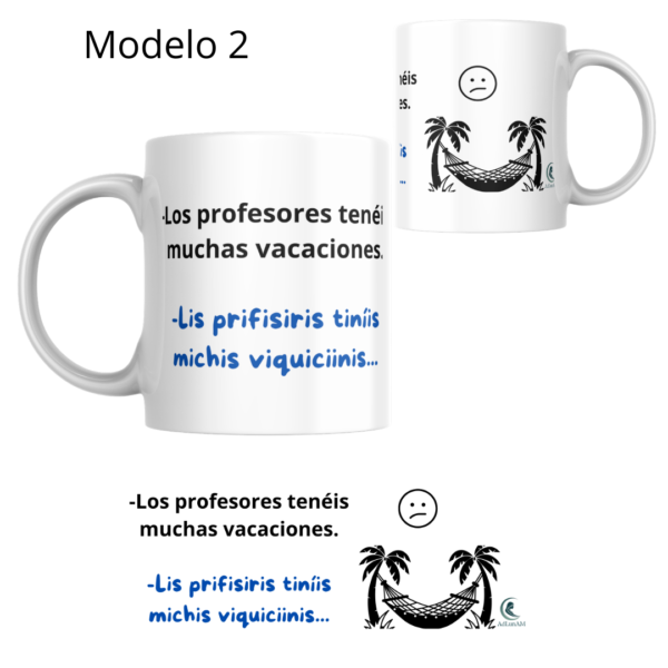 Taza PROFE "VACACIONES"