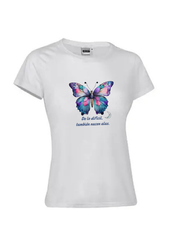 Camiseta FIBROMIALGIA "DE LO DIFICIL NACEN ALAS"