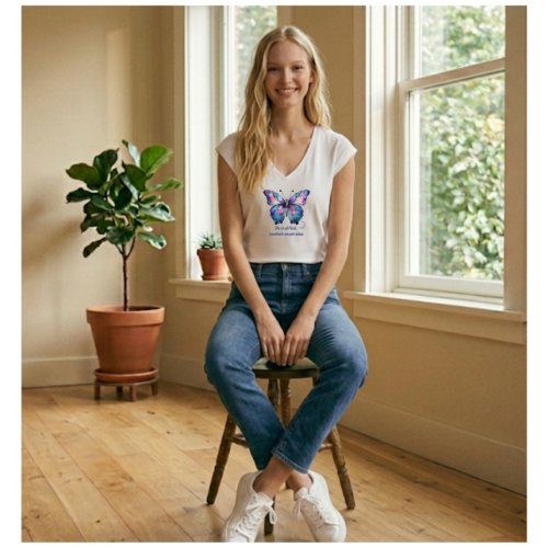 Camiseta FIBROMIALGIA "DE LO DIFICIL NACEN ALAS"