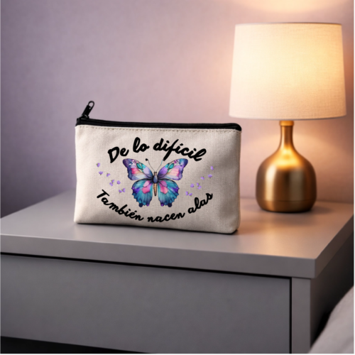 Neceser "DE LO DÍFÍCIL TAMBIÉN NACEN ALAS"