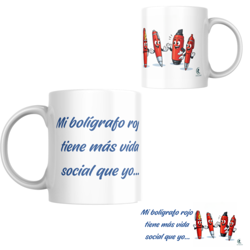 Taza PROFE "BOLI ROJO"