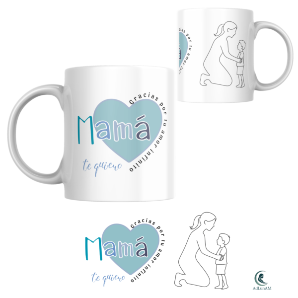 Taza MAMÁ "AMOR INFINITO" (niño)