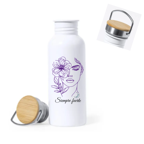 Botella FIBROMIALGIA "SIEMPRE FUERTE"