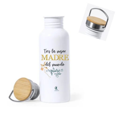Botella MAMÁ "LA MEJOR MADRE"
