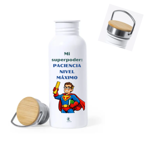 Botella PROFE "SUPERPODER"