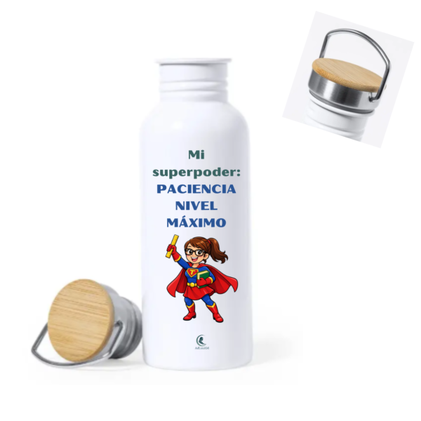 Botella PROFE "SUPERPODER"