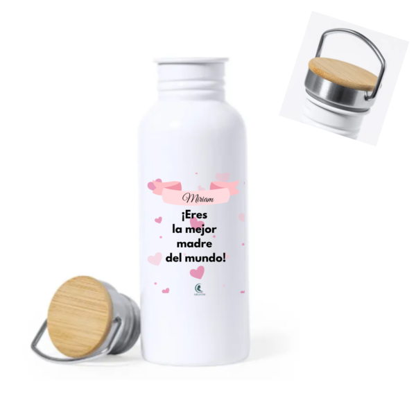 Botella MAMÁ "LA MEJOR" (nombre)