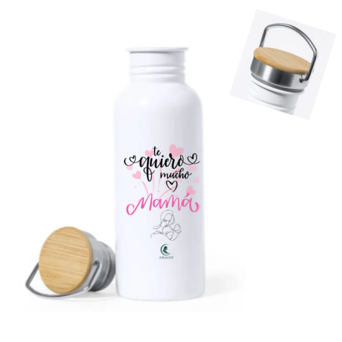 Botella MAMÁ "TE QUIERO MUCHO"