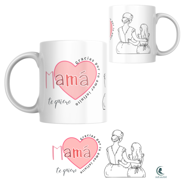 Taza MAMÁ "AMOR INFINITO" (niña)