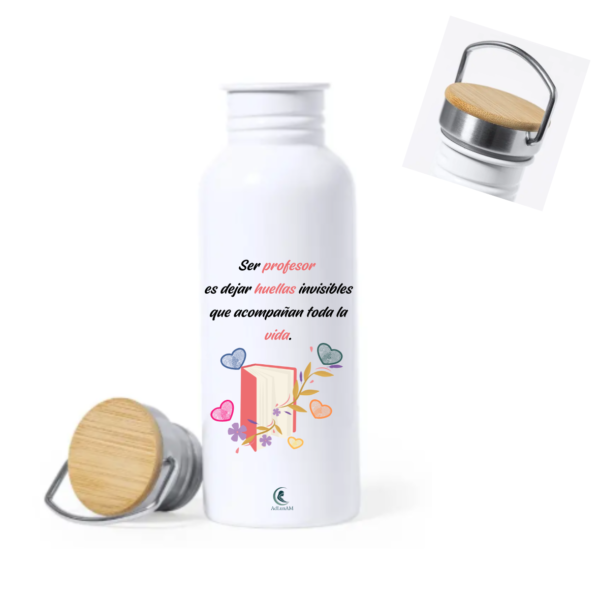 Botella PROFE "HUELLAS INVISIBLES"