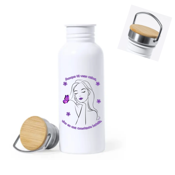 Botella FIBROMIALGIA "AUNQUE TÚ VEAS CALMA"