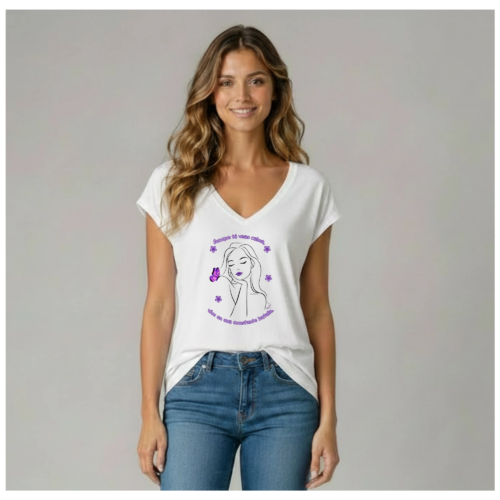 Camiseta FIBROMIALGIA "AUNQUE TÚ VEAS CLAMA"