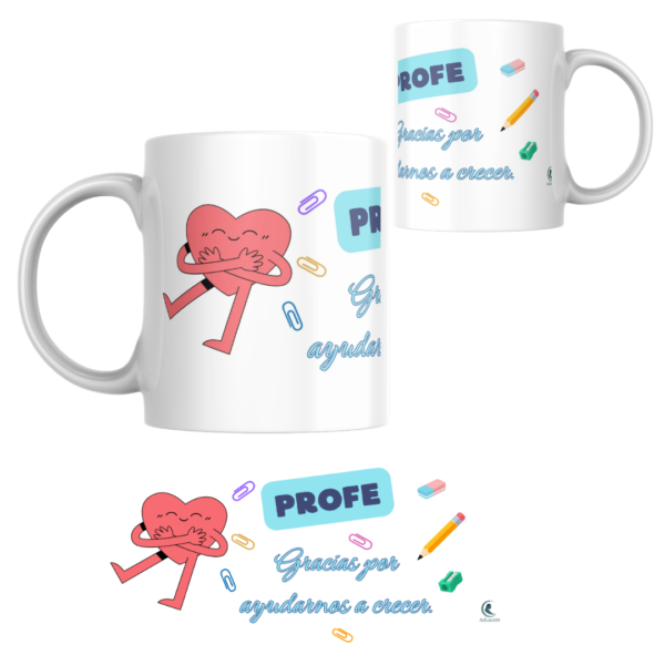 Taza PROFE "AYUDARNOS A CRECER"