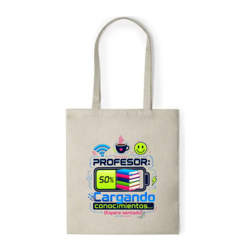Bolsa PROFE "CARGANDO CONOCIMIENTOS"