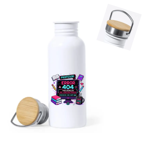 Botella PROFE "ERROR 404"