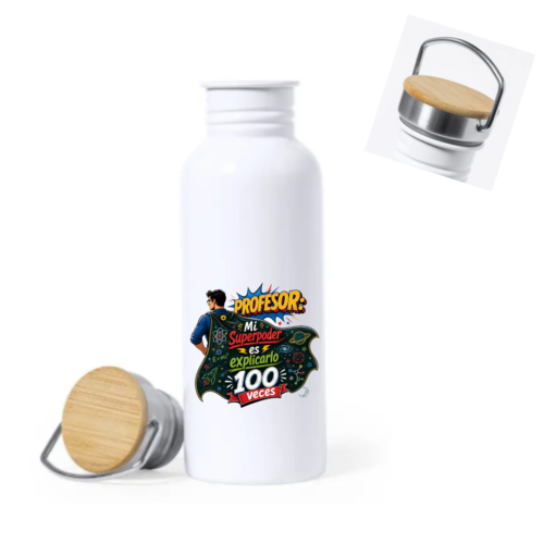 Botella PROFE "SUPERPODER"