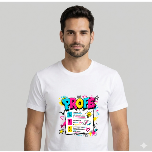 Camiseta PROFE "1-2-3"