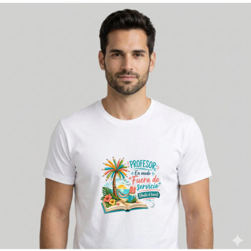 Camiseta PROFE "FUERA DE SERVICIO"