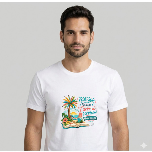 Camiseta PROFE "FUERA DE SERVICIO"