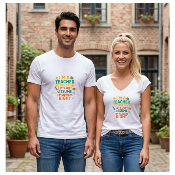 Camiseta PROFE_I'M ALWAYS RIGHT Camiseta PROFE "I'M ALWAYS RIGHT"