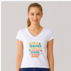 Camiseta PROFE_I'M ALWAYS RIGHT_mujer pico Camiseta PROFE "I'M ALWAYS RIGHT"