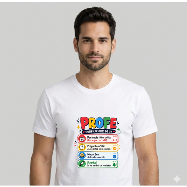 Camiseta PROFE "NOTIFICACIONES"