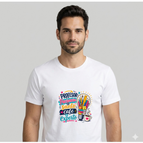 Camiseta PROFE "PACIENCIA & CAFÉ"