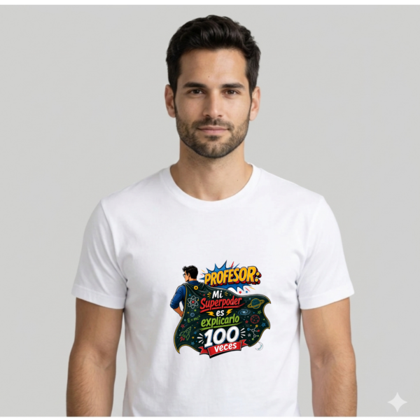 Camiseta PROFE_SUPERPODER_hombre Camiseta PROFE "SUPERPODER"