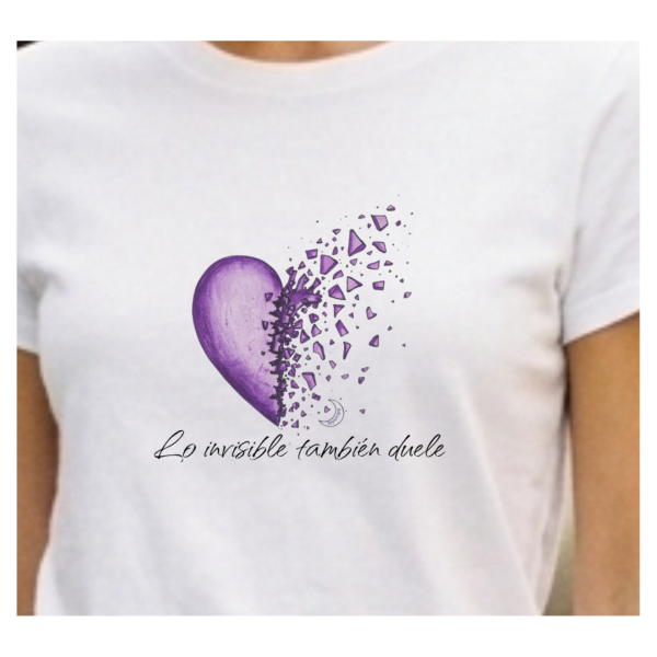 Camiseta FIBROMIALGIA "LO INVISIBLE TAMBIÉN DUELE"