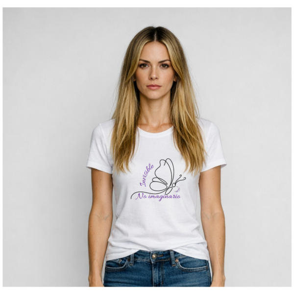 Camiseta FIBROMIALGIA "INVISIBLE, NO IMAGINARIO"