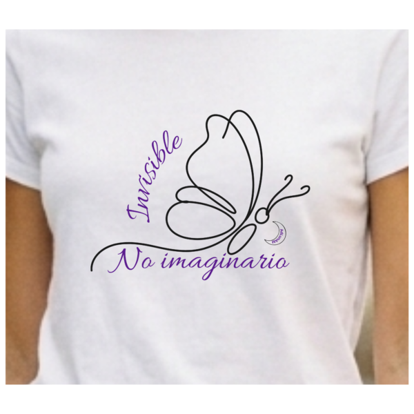 Camiseta FIBROMIALGIA "INVISIBLE, NO IMAGINARIO"