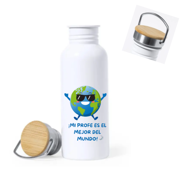 Botella PROFE "MEJOR DEL MUNDO"