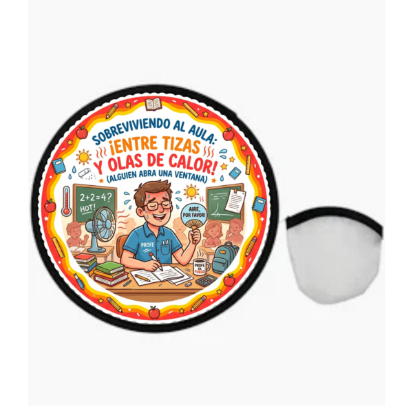 Abanico CALOR EN LAS AULAS "TIZAS Y CALOR"
