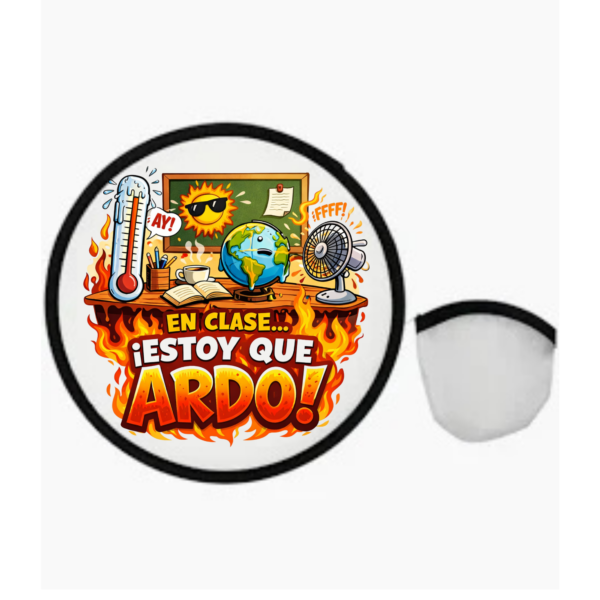 Abanico CALOR EN LAS AULAS "ESTOY QUE ARDO"
