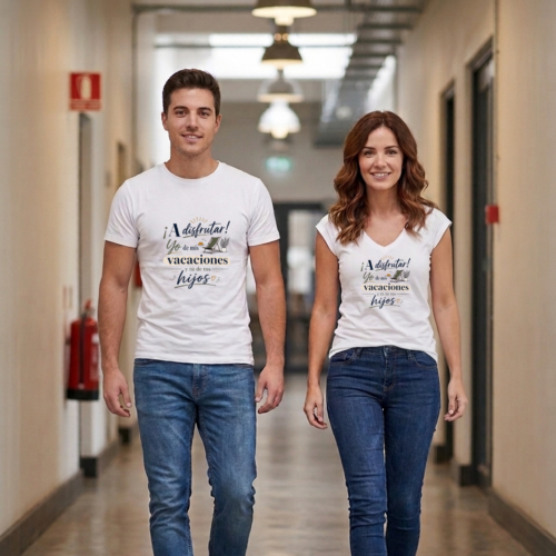 Camiseta PROFE VACACIONES "¡A DISFRUTAR!"
