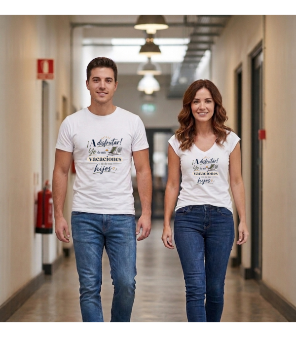 Camiseta PROFE VACACIONES "¡A DISFRUTAR!"