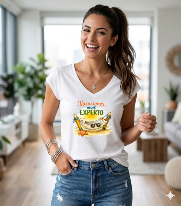 Camiseta PROFE VACACIONES "NIVEL EXPERTO"
